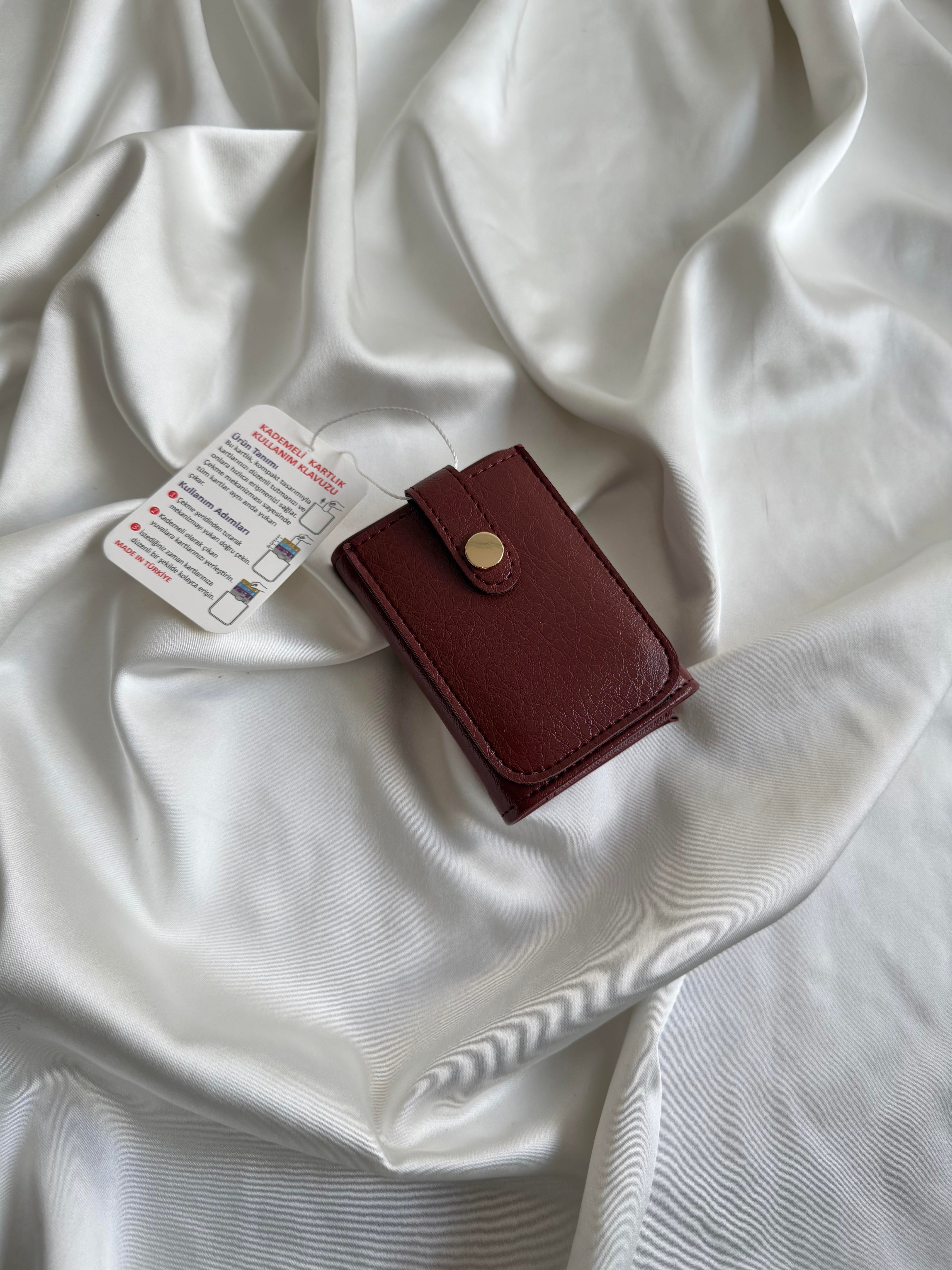 Wallet Model Cüzdan 7 Bordo