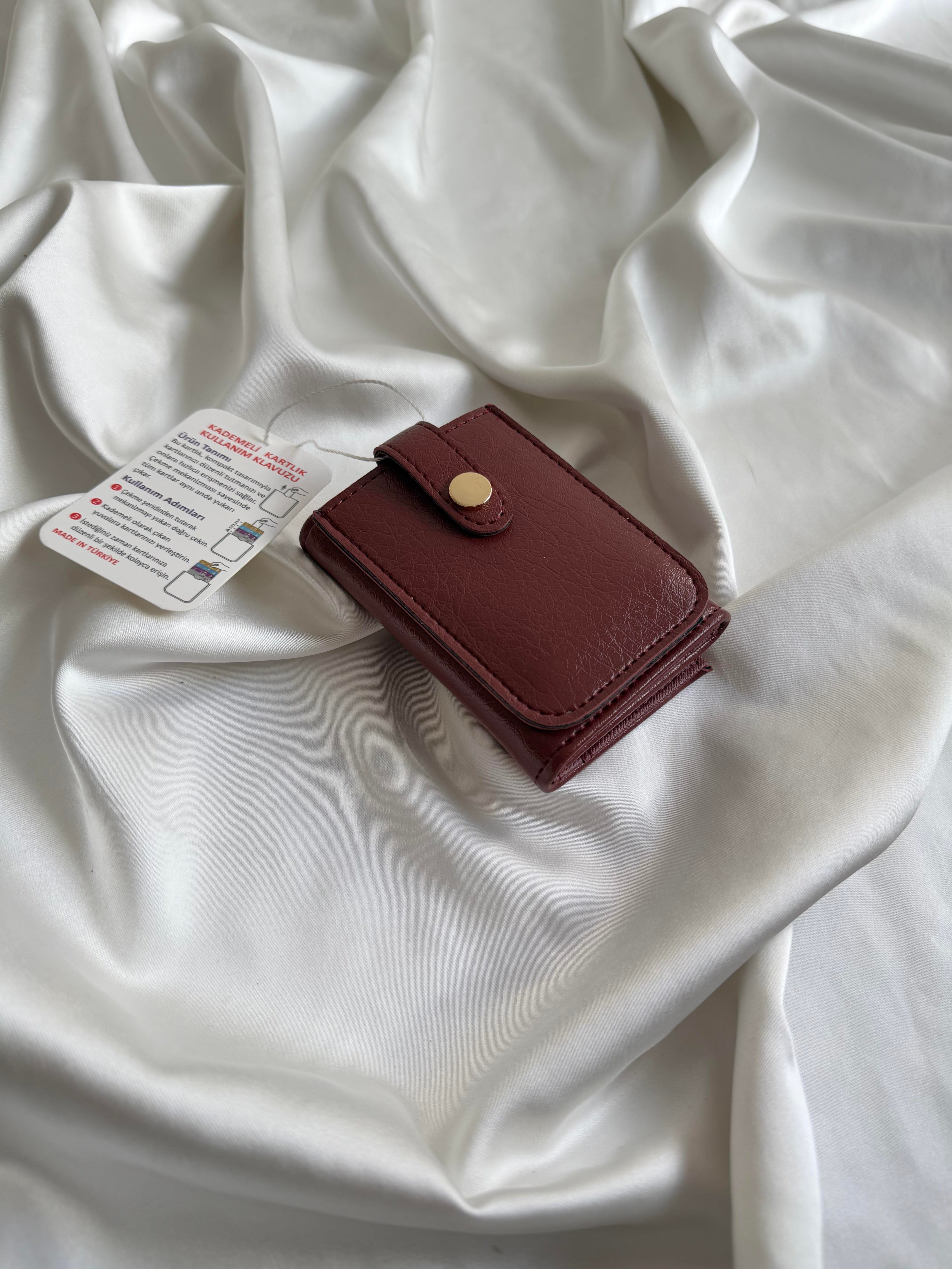 Wallet Model Cüzdan 7 Bordo