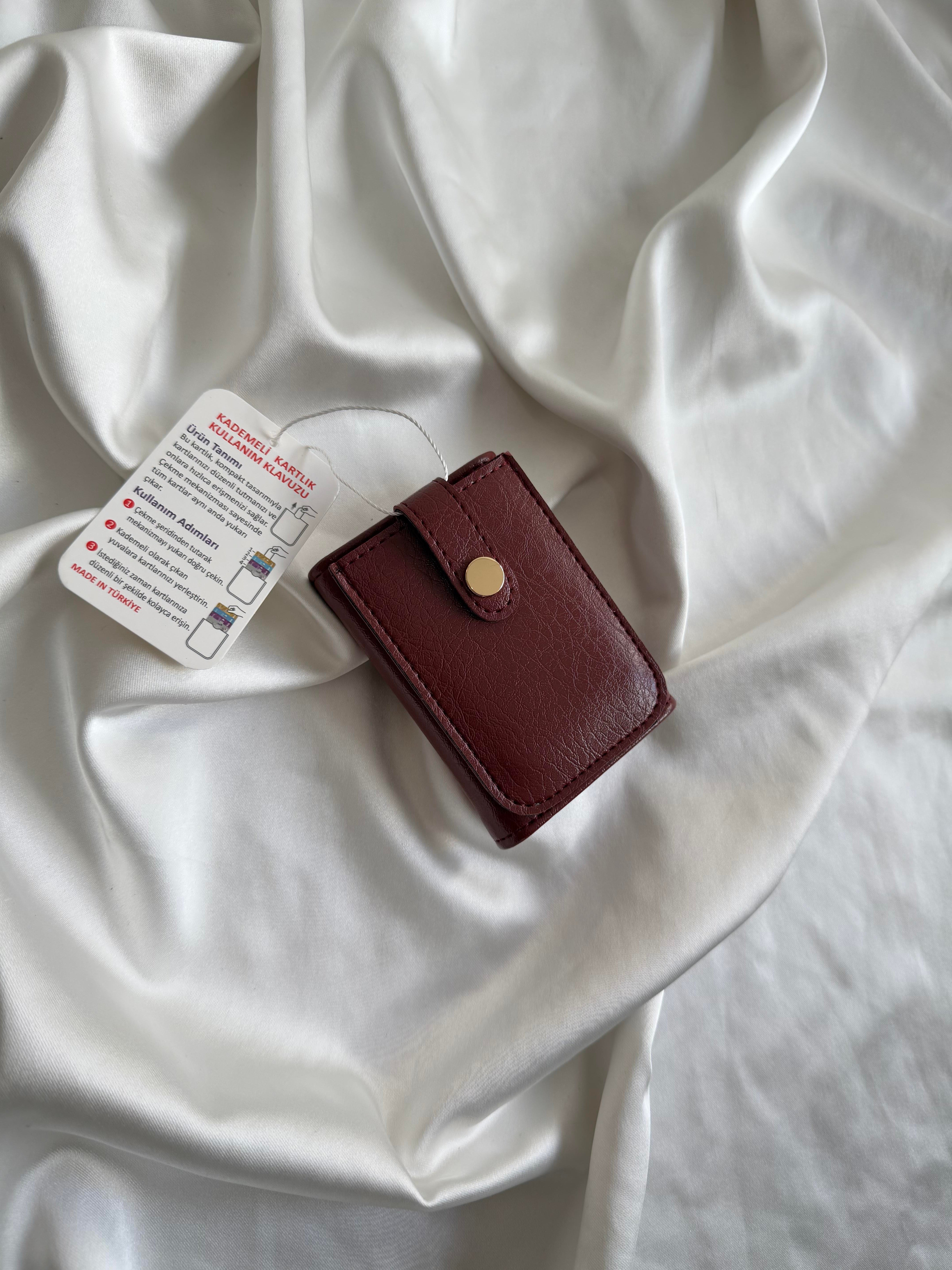 Wallet Model Cüzdan 7 Bordo