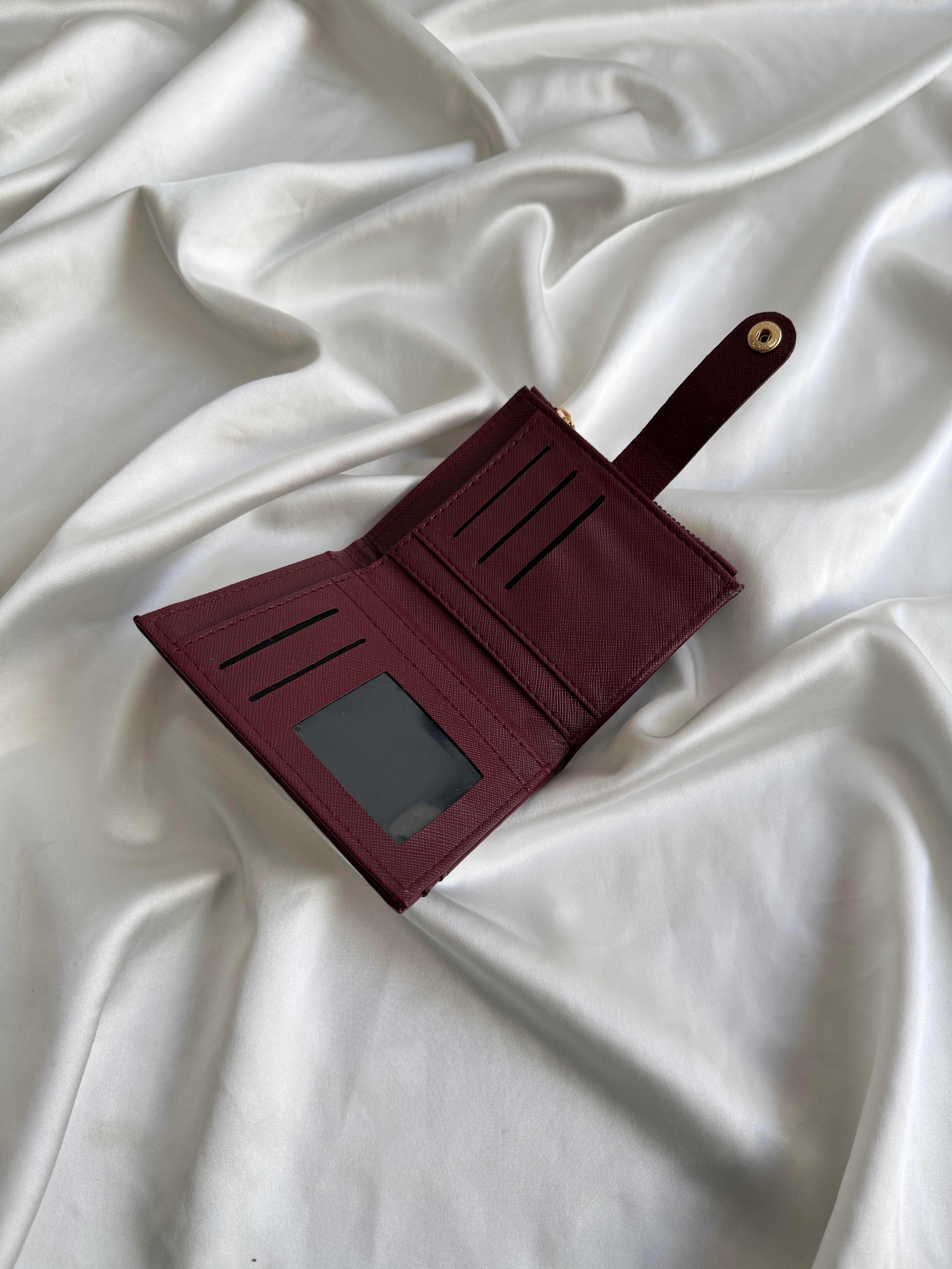 Wallet Model Cüzdan 8 Bordo