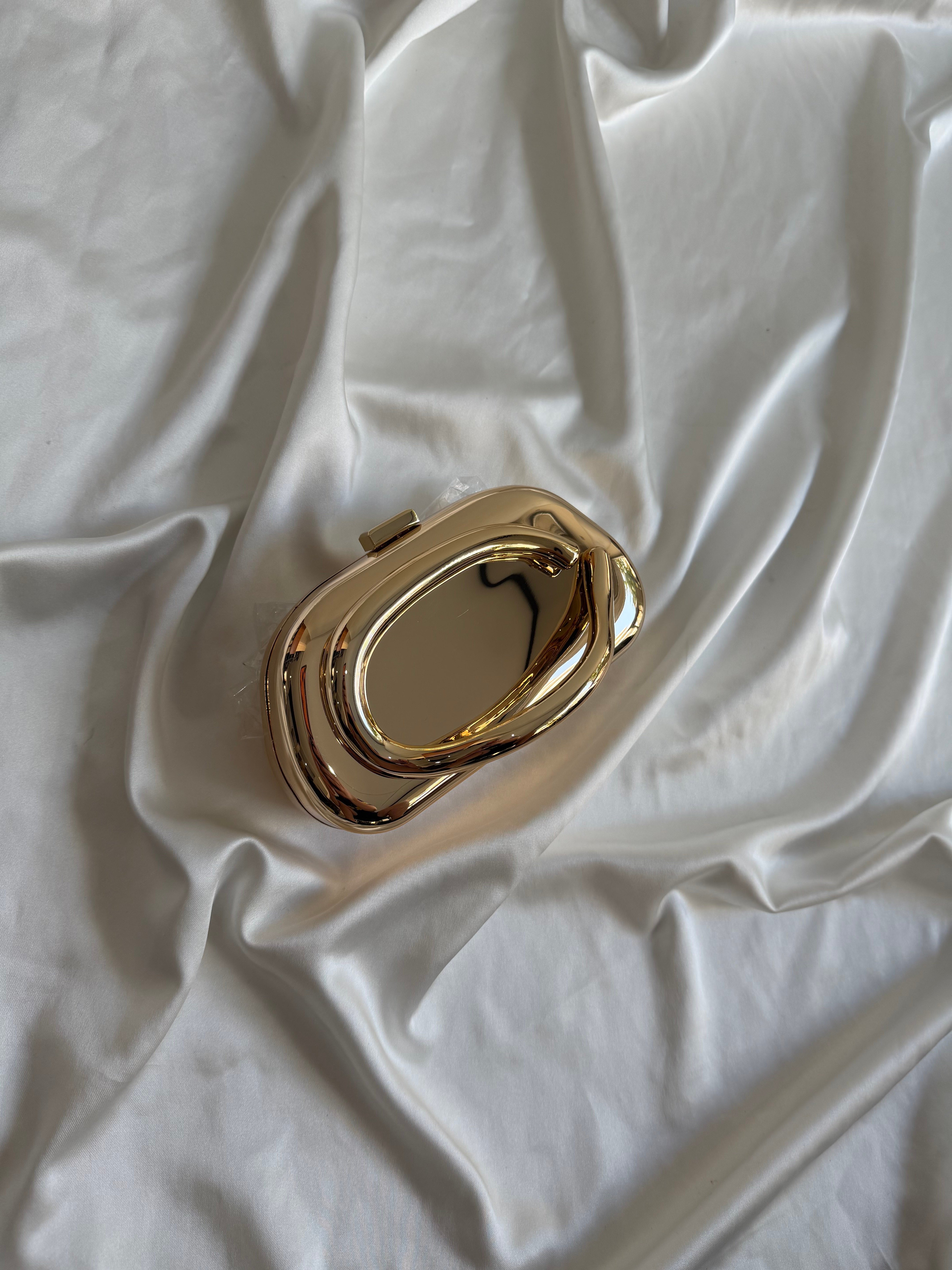 Yeni Babil Abiye Çanta , Düğün Çantası , Nişan Çantası Gold