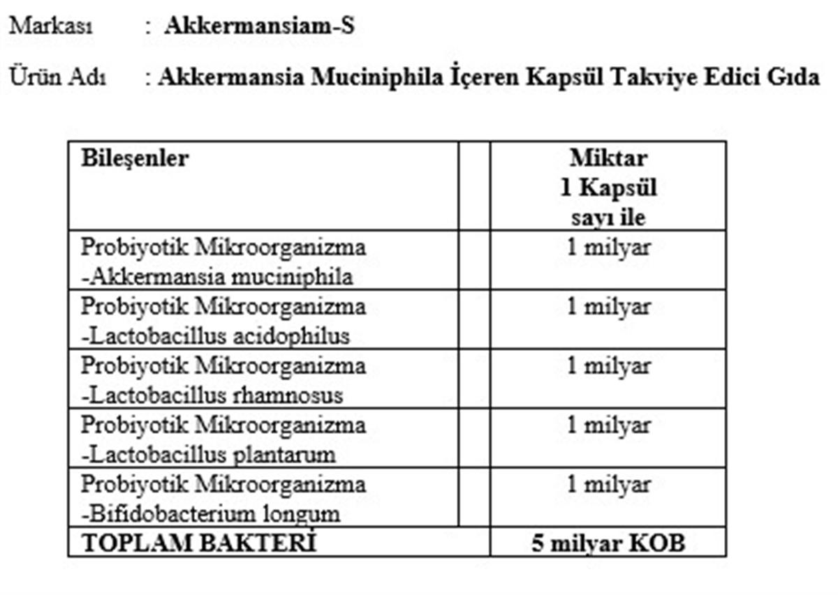 Akkermansiam-S (60 Kapsül)