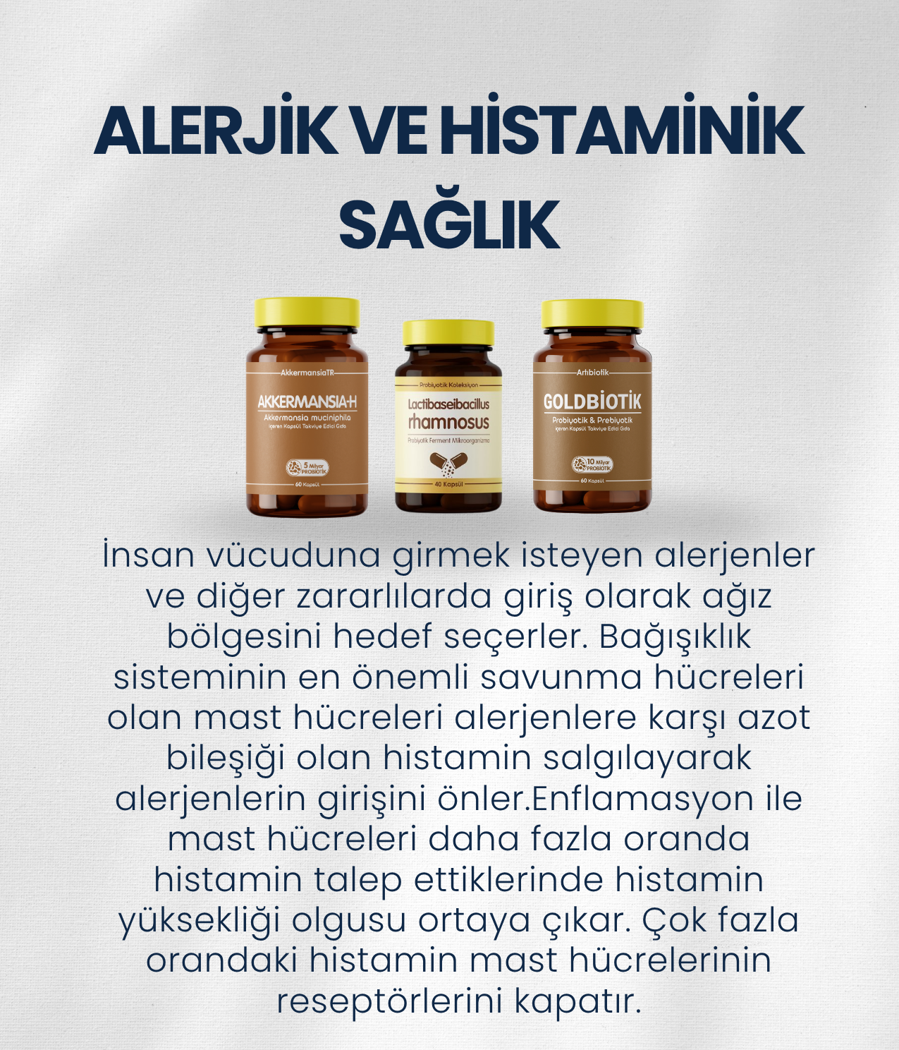 Alerjik/Histaminik Probiyotik Seti
