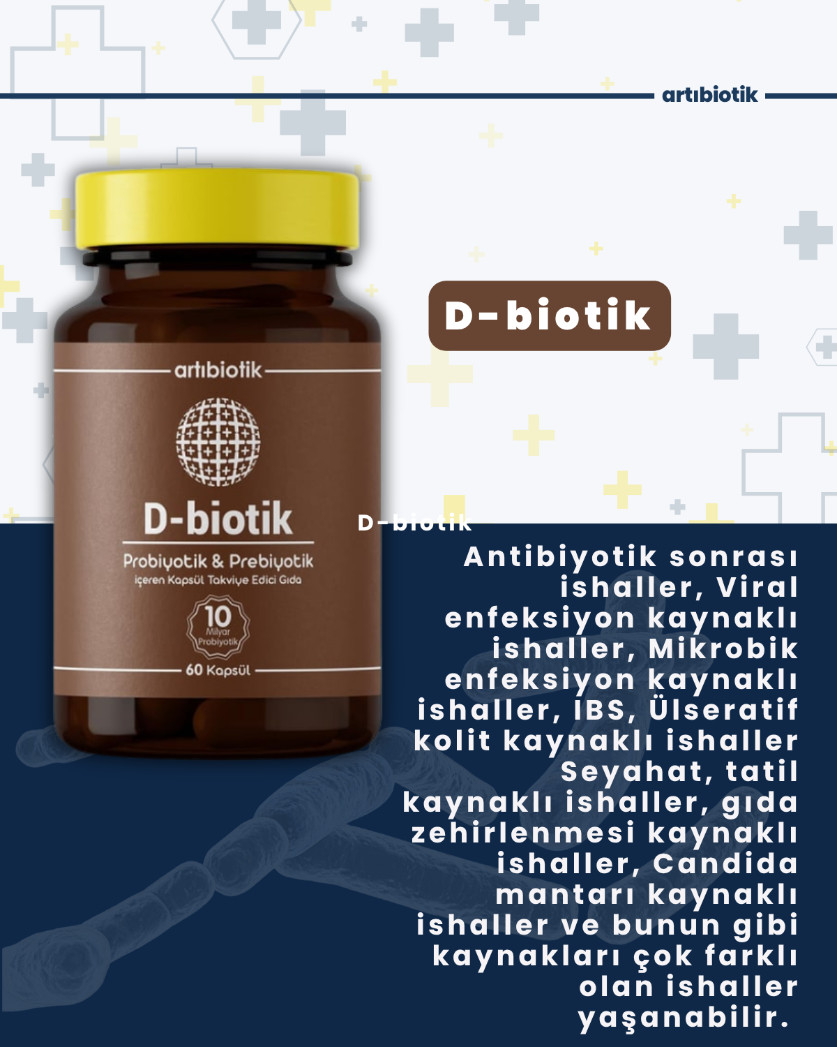 Artıbiotik D-biotik(60 Kapsül)