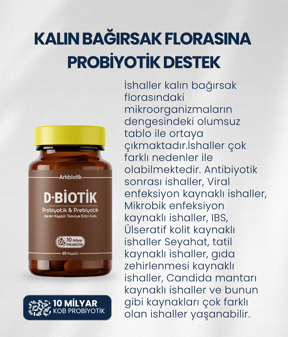 Artıbiotik D-biotik(60 Kapsül)