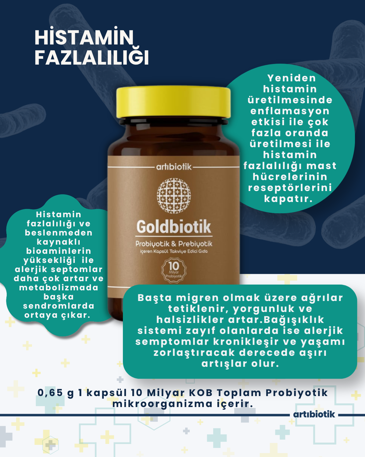 Artıbiotik Goldbiotik(60 Kapsül)