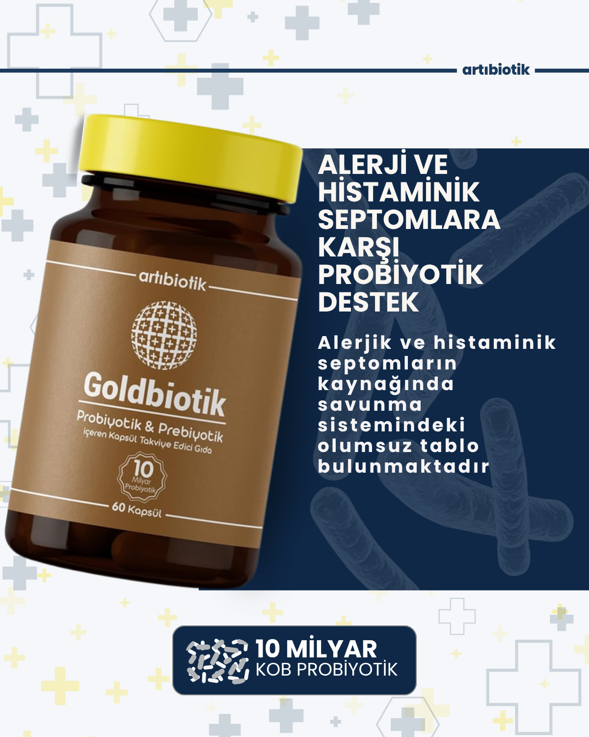 Artıbiotik Goldbiotik(60 Kapsül)