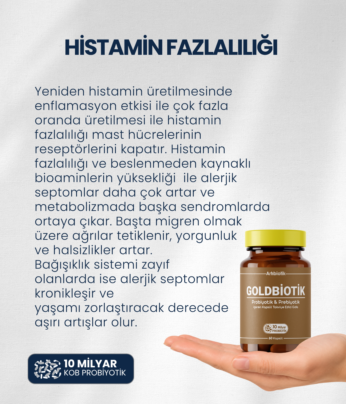Artıbiotik Goldbiotik(60 Kapsül)
