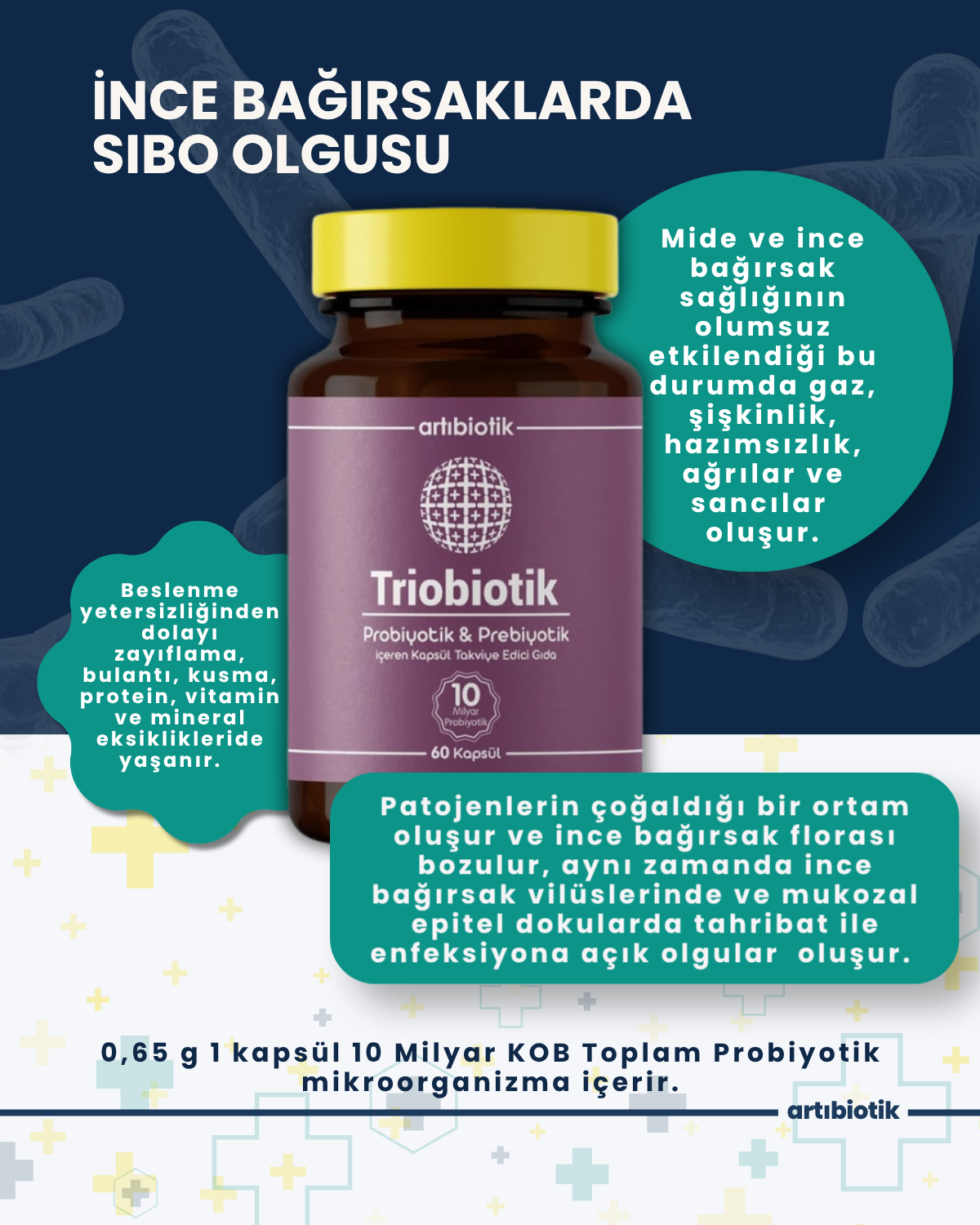 Artıbiotik Triobiotik(60 Kapsül)