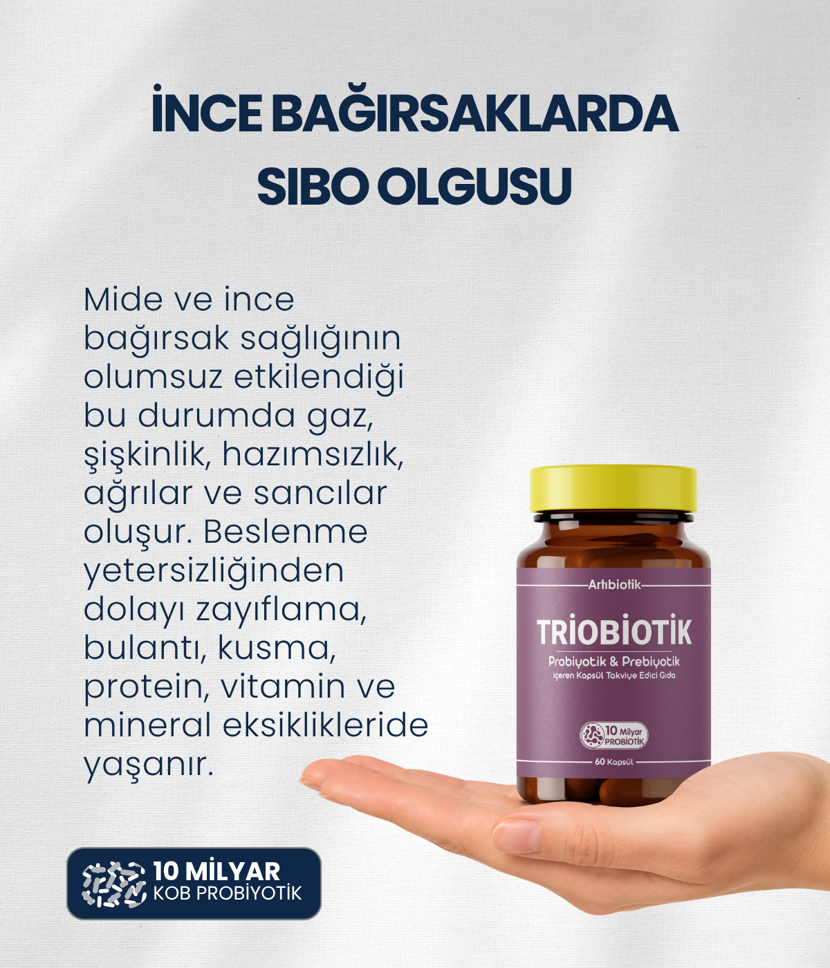 Artıbiotik Triobiotik(60 Kapsül)