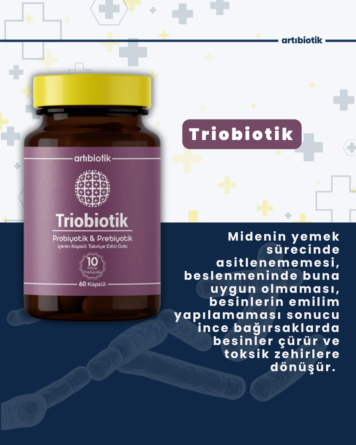 Artıbiotik Triobiotik(60 Kapsül)