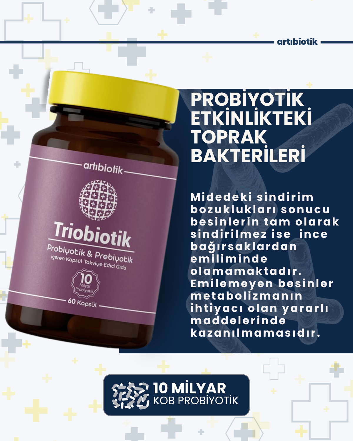 Artıbiotik Triobiotik(60 Kapsül)
