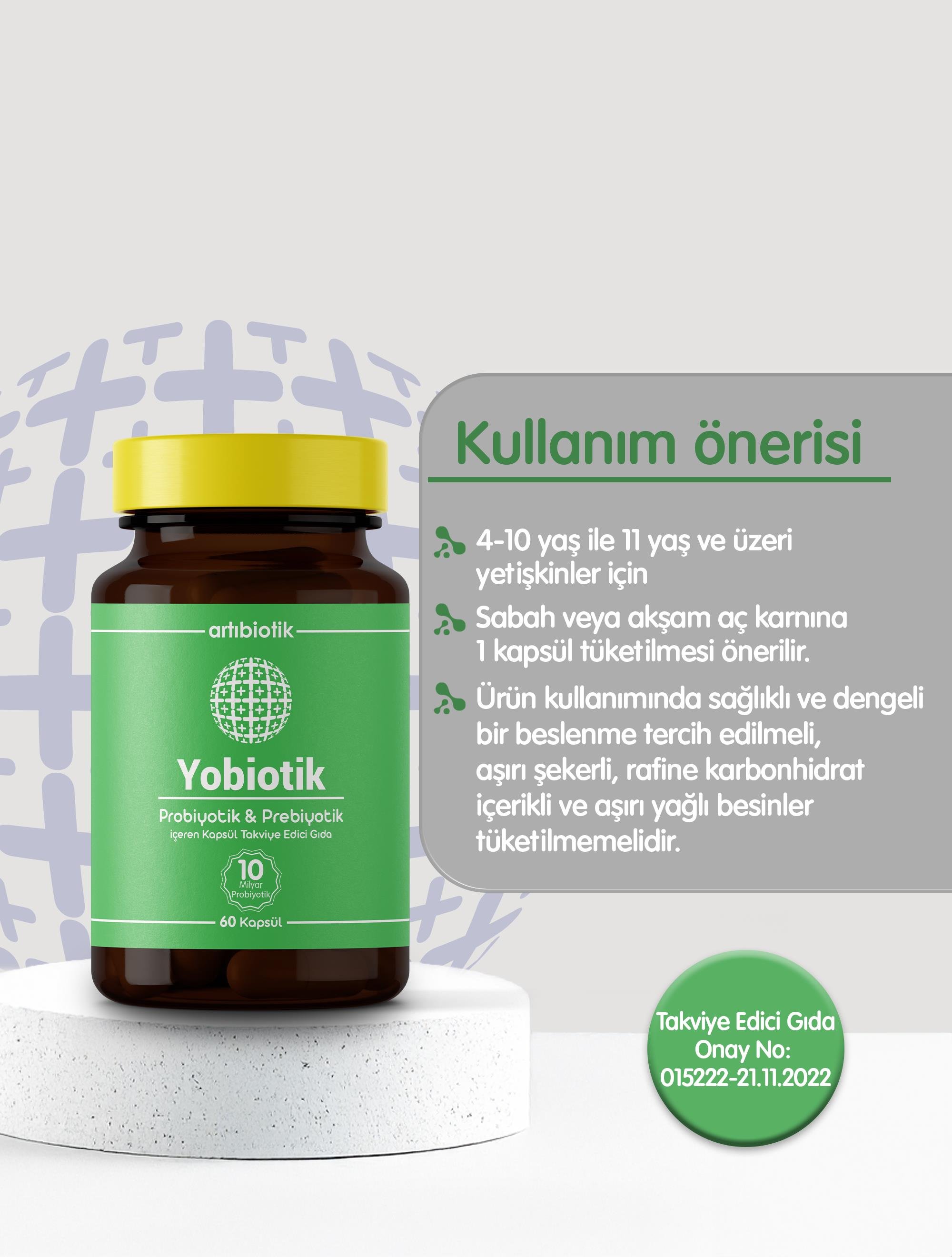 Artıbiotik Yobiotik(60Kapsül)