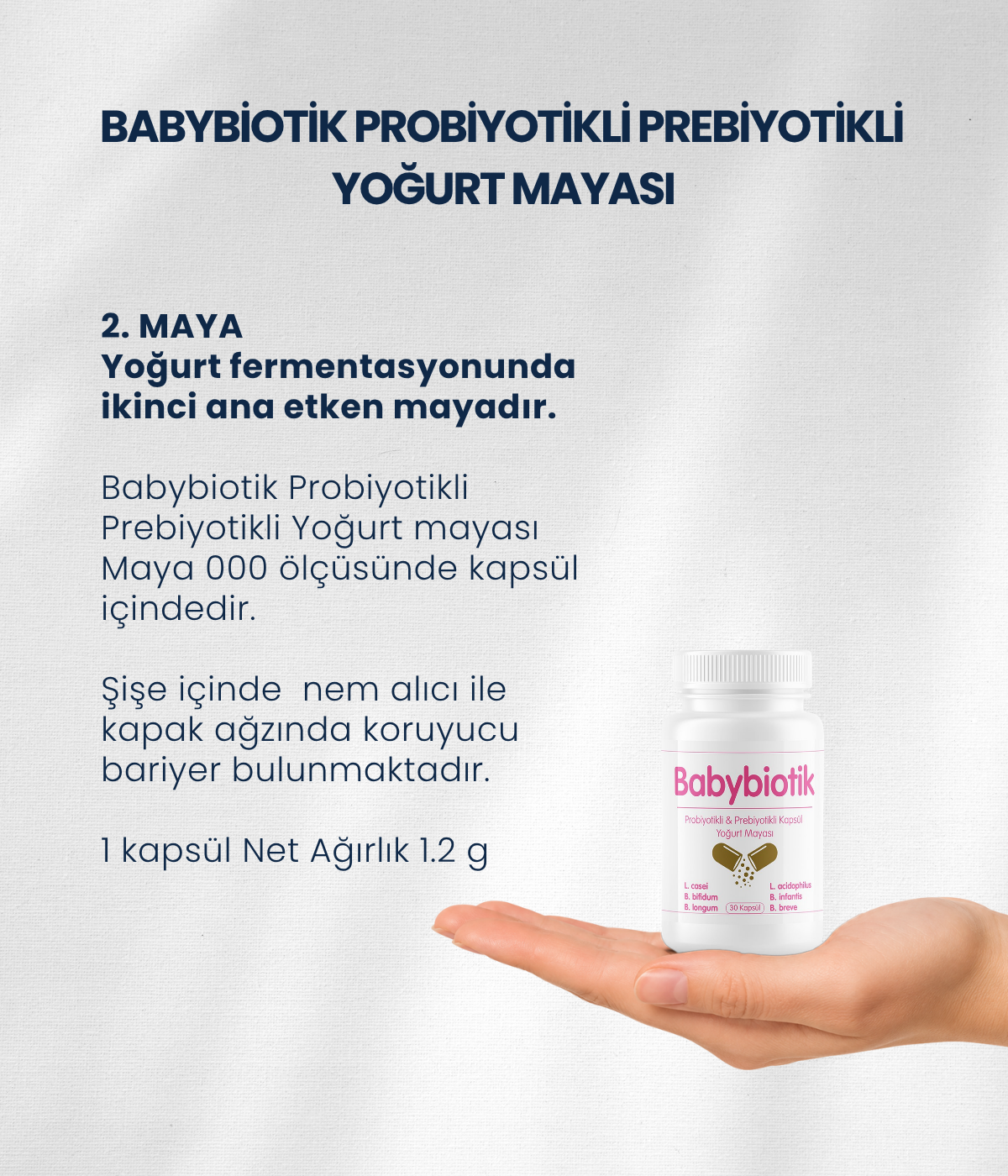 Babybiotik Yoğurt Mayası 30 Kapsül