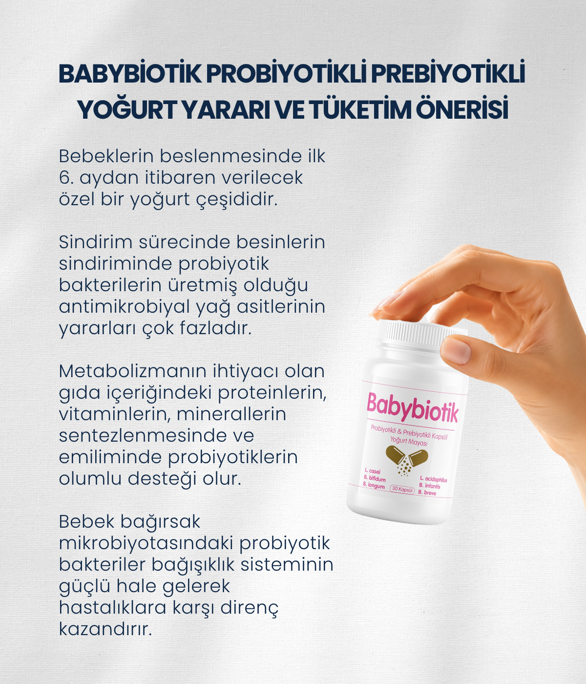 Babybiotik Yoğurt Mayası 30 Kapsül