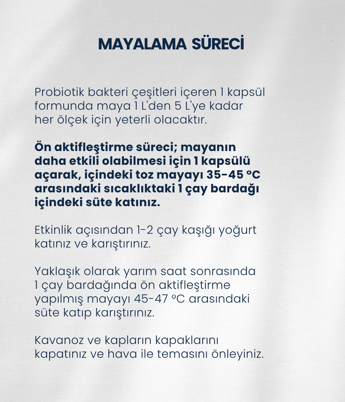 Bestbiotik Yoğurt Mayası (30 Kapsül)