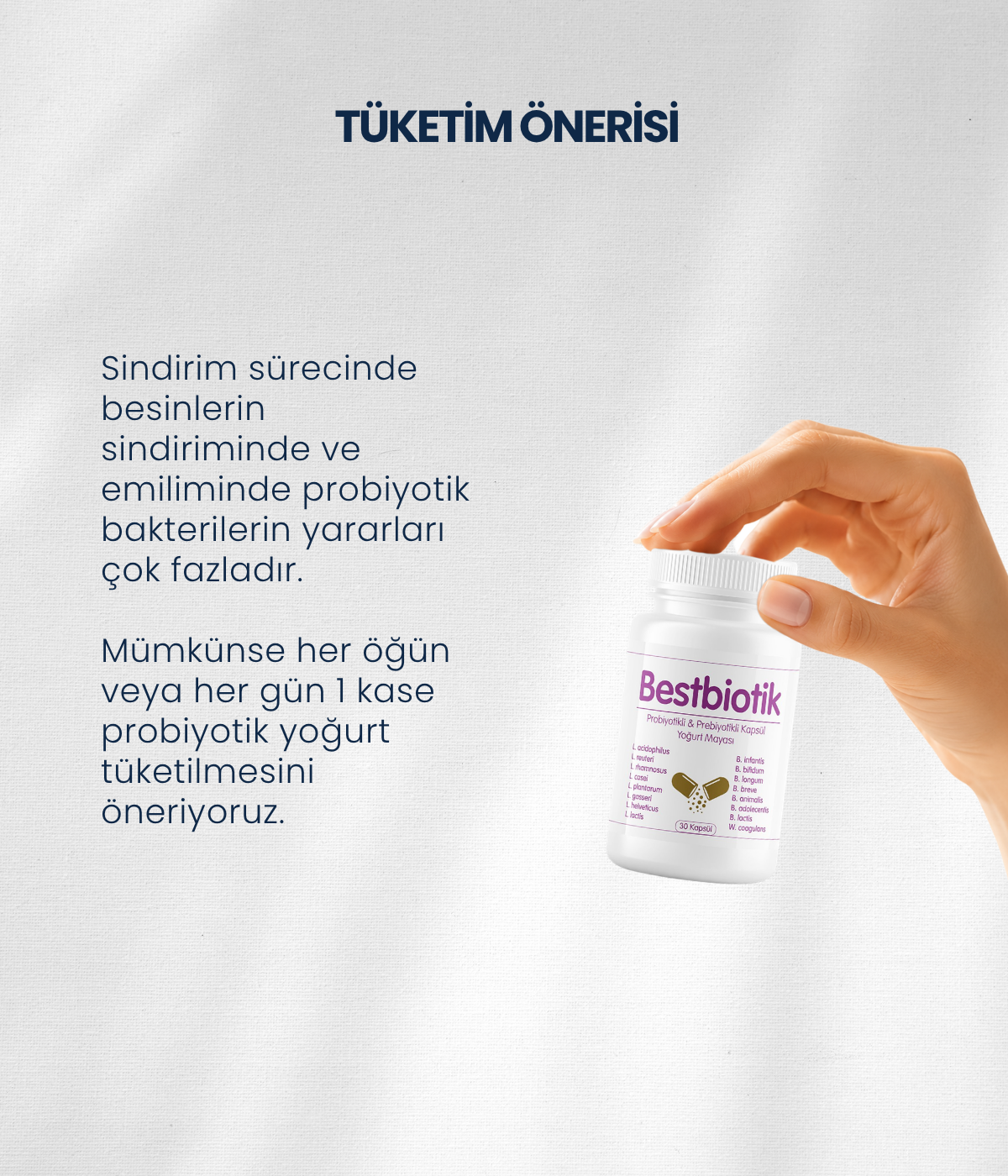Bestbiotik Yoğurt Mayası (30 Kapsül)