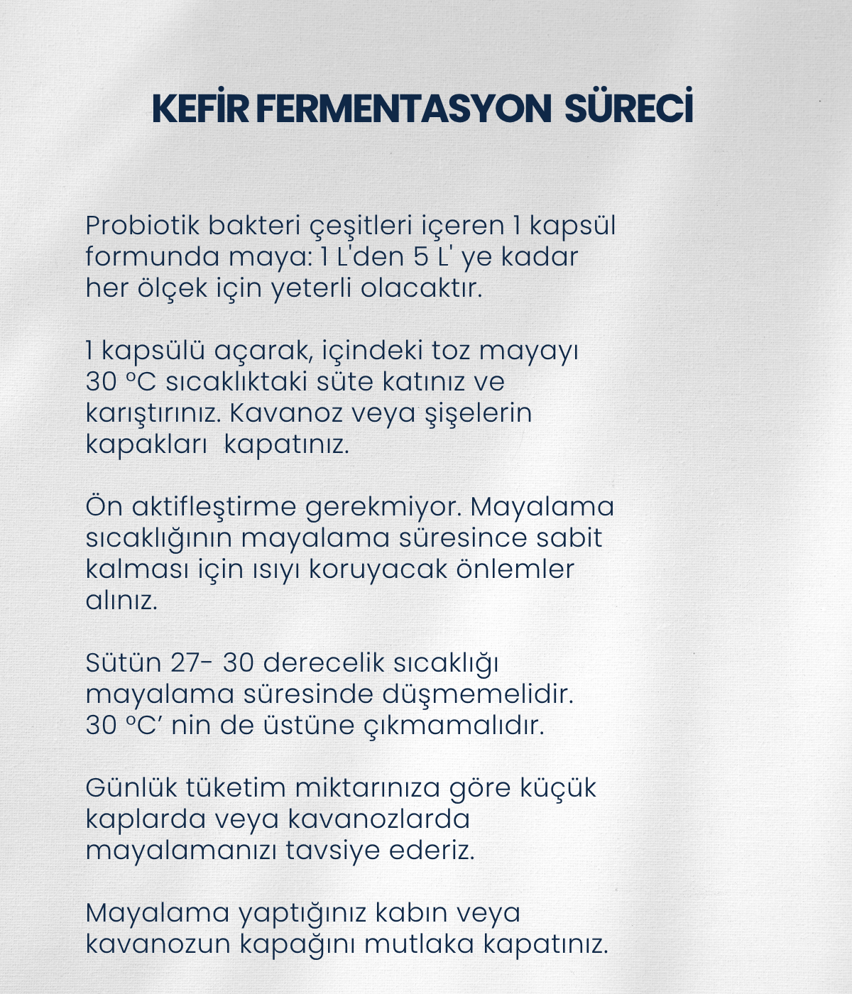 Kefir Mayası 10 Kapsül