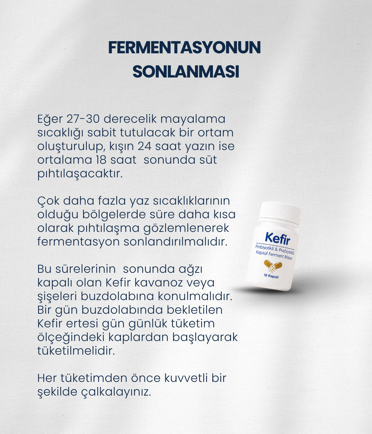 Kefir Mayası 10 Kapsül