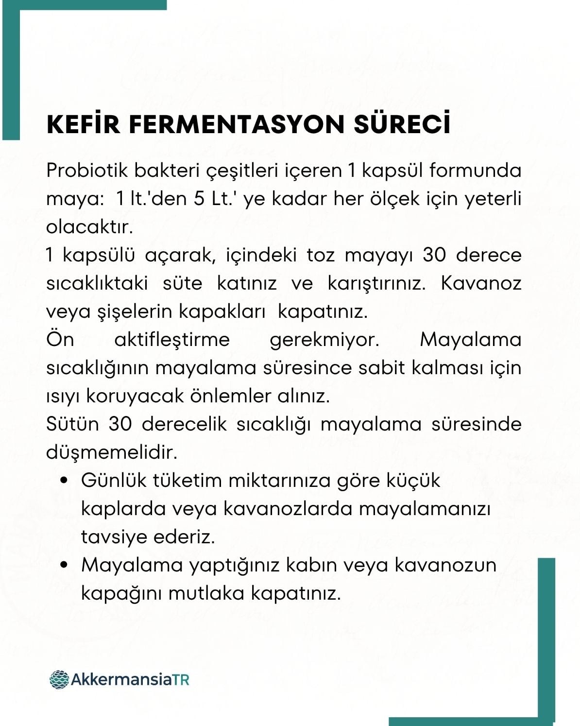 Kefir Mayası 10 Kapsül