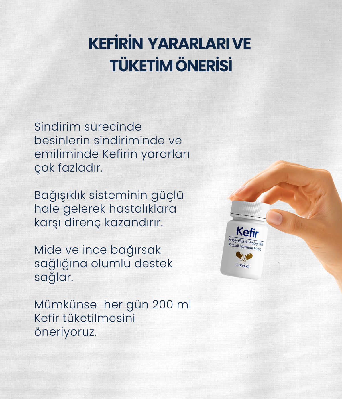 Kefir Mayası 10 Kapsül