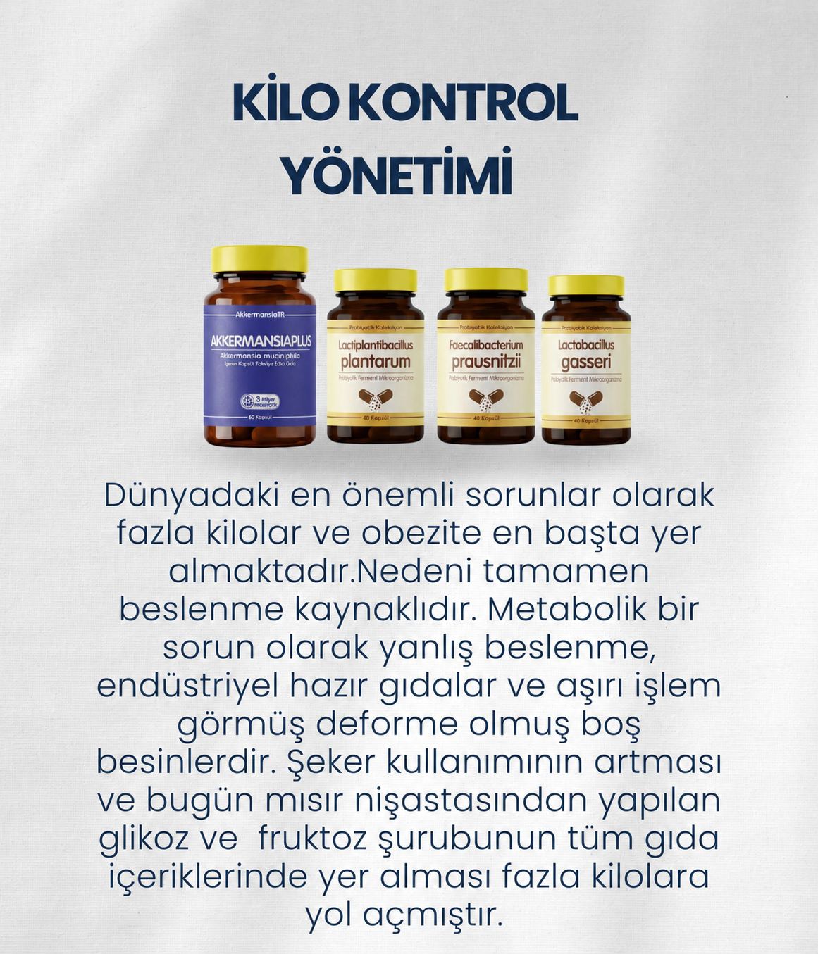 Kilo kontrol Probiyotik Seti