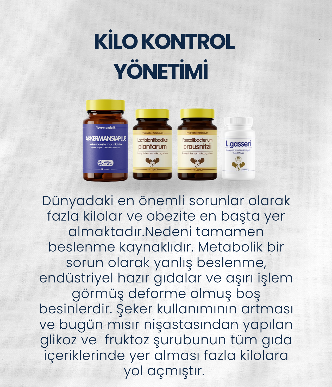 Kilo kontrol Probiyotik Seti