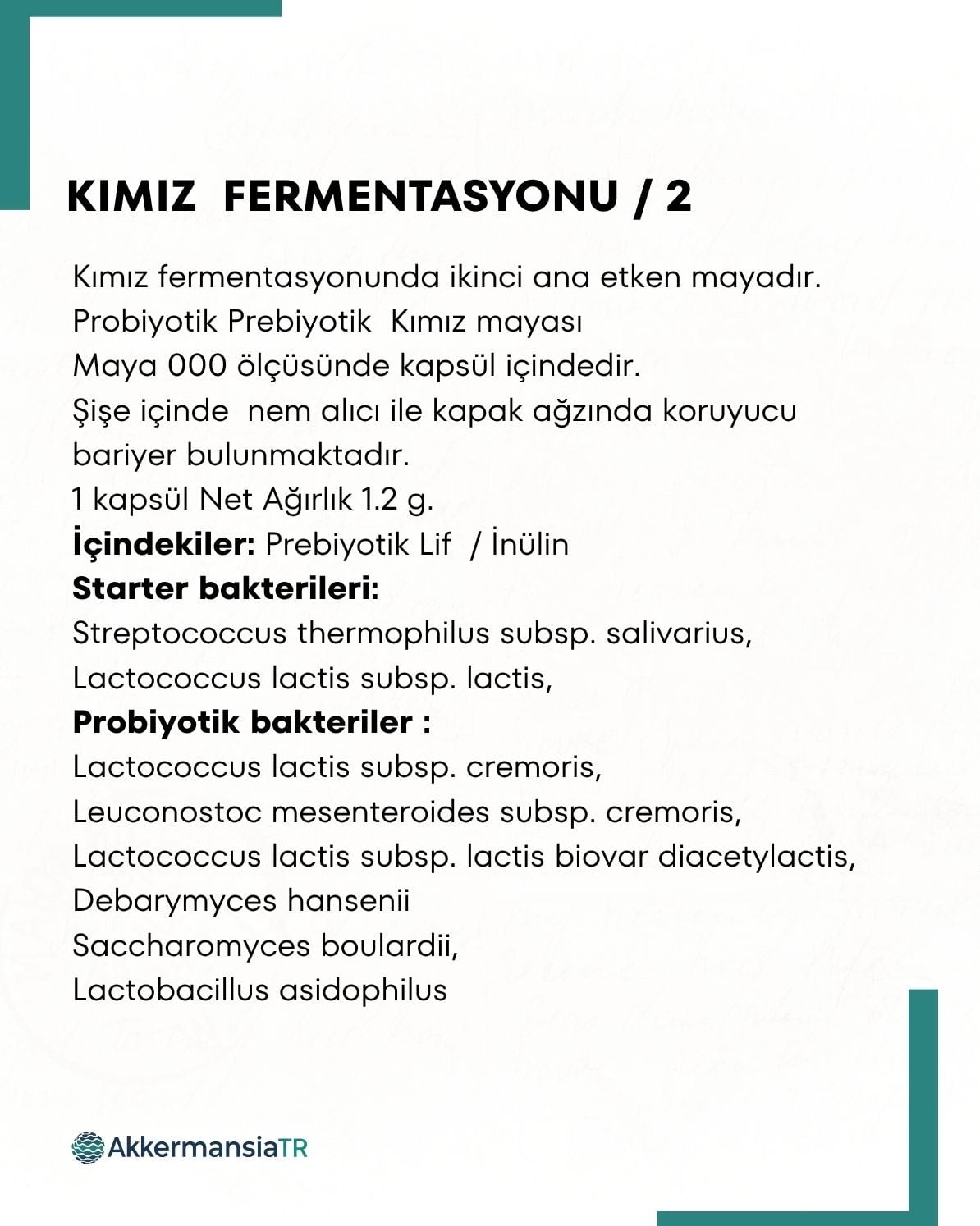Kımız Mayası 10 Kapsül
