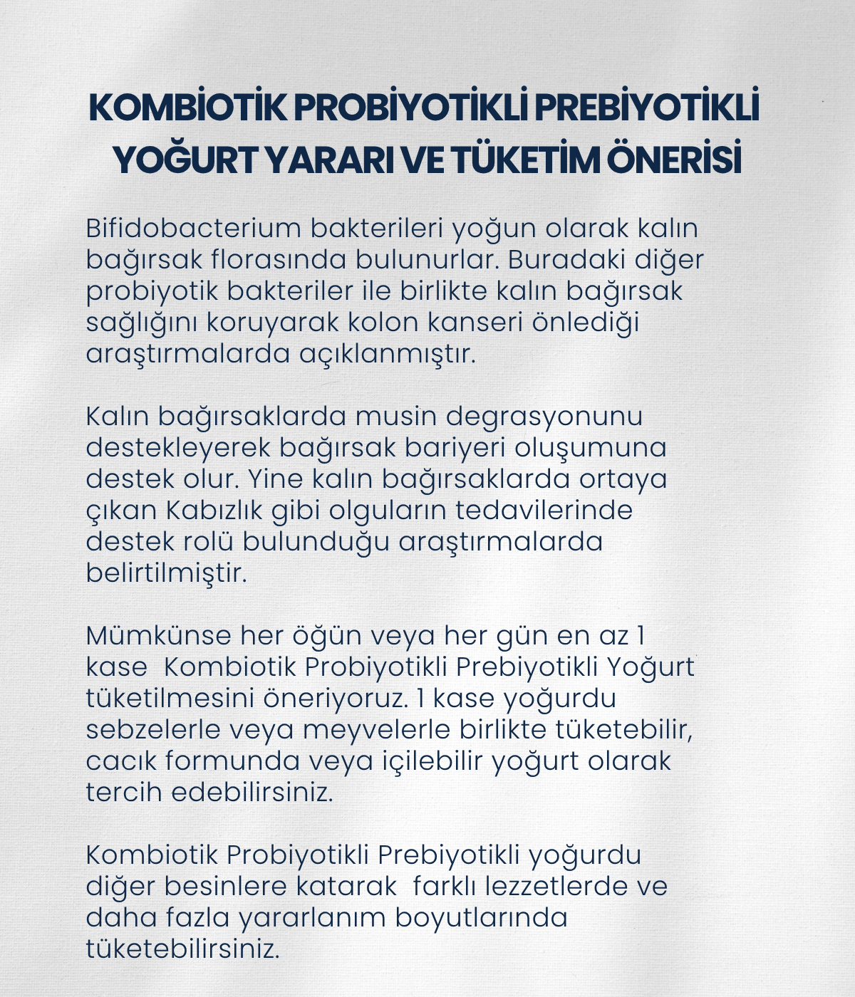 Kombiotik Yoğurt Mayası 10 Kapsül