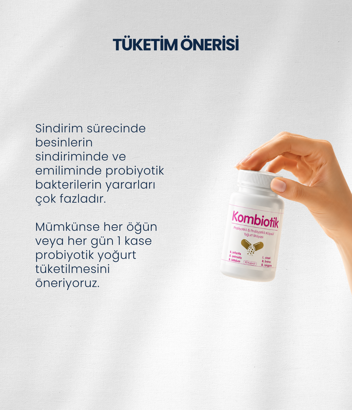 Kombiotik Yoğurt Mayası 10 Kapsül