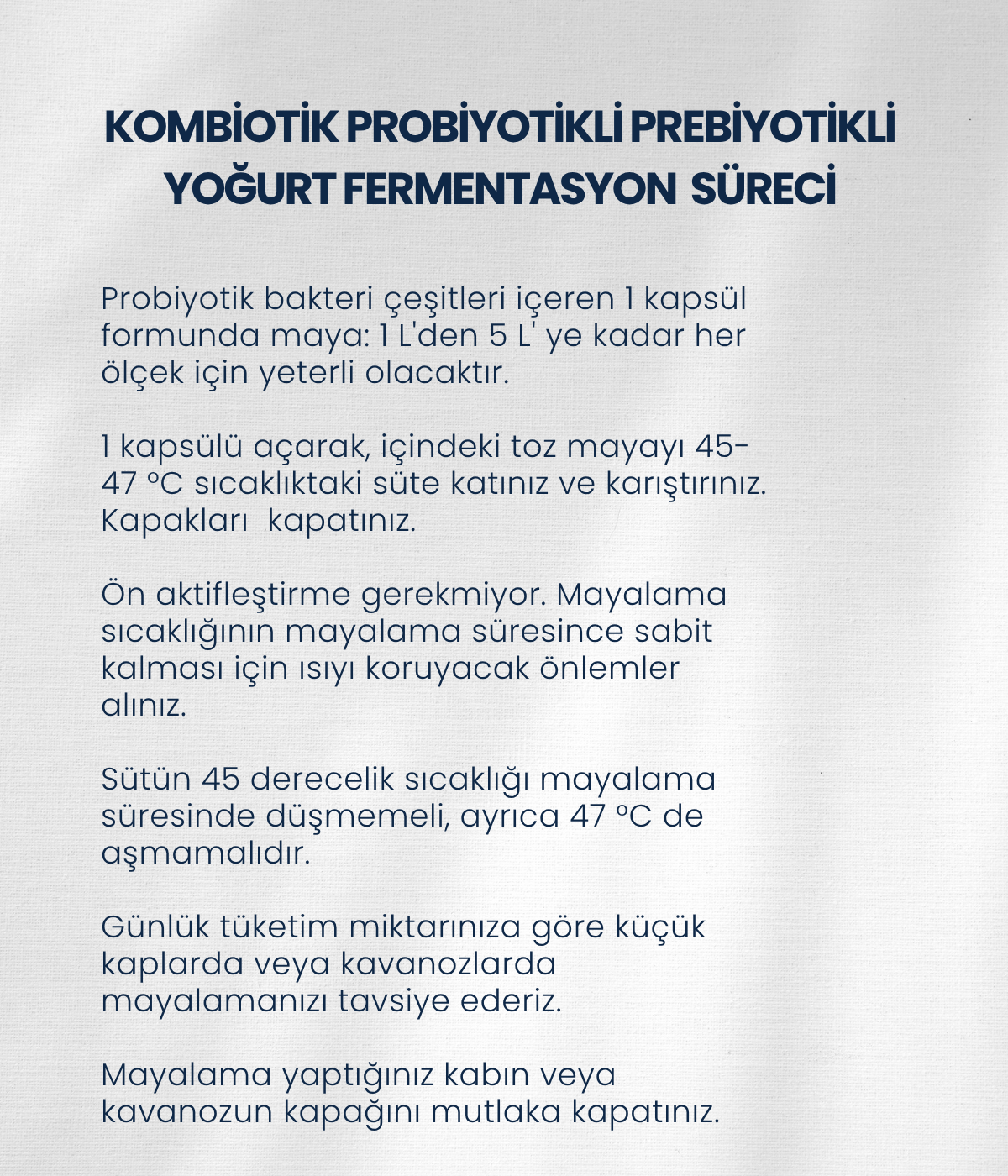 Kombiotik Yoğurt Mayası 30 Kapsül