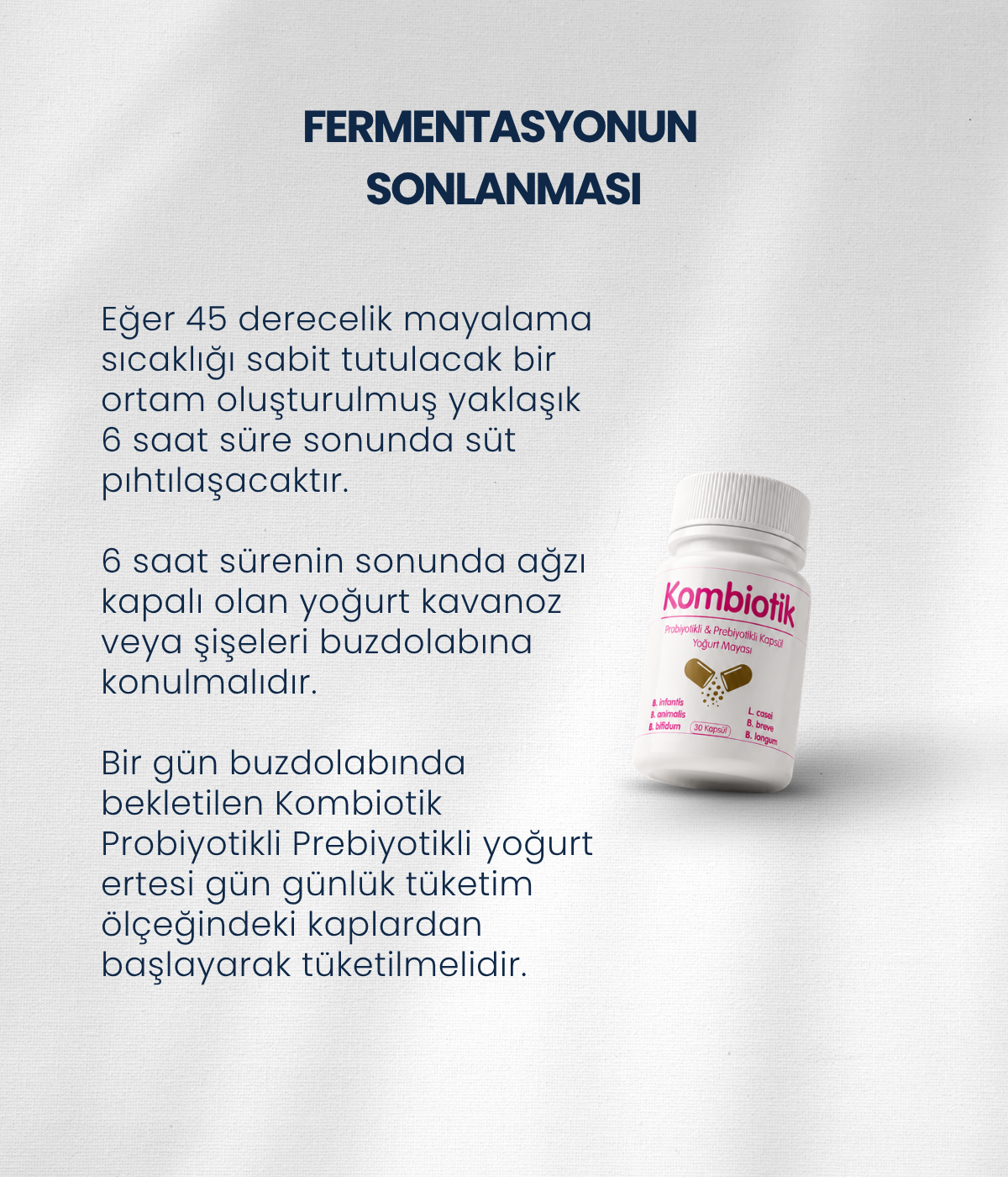 Kombiotik Yoğurt Mayası 30 Kapsül