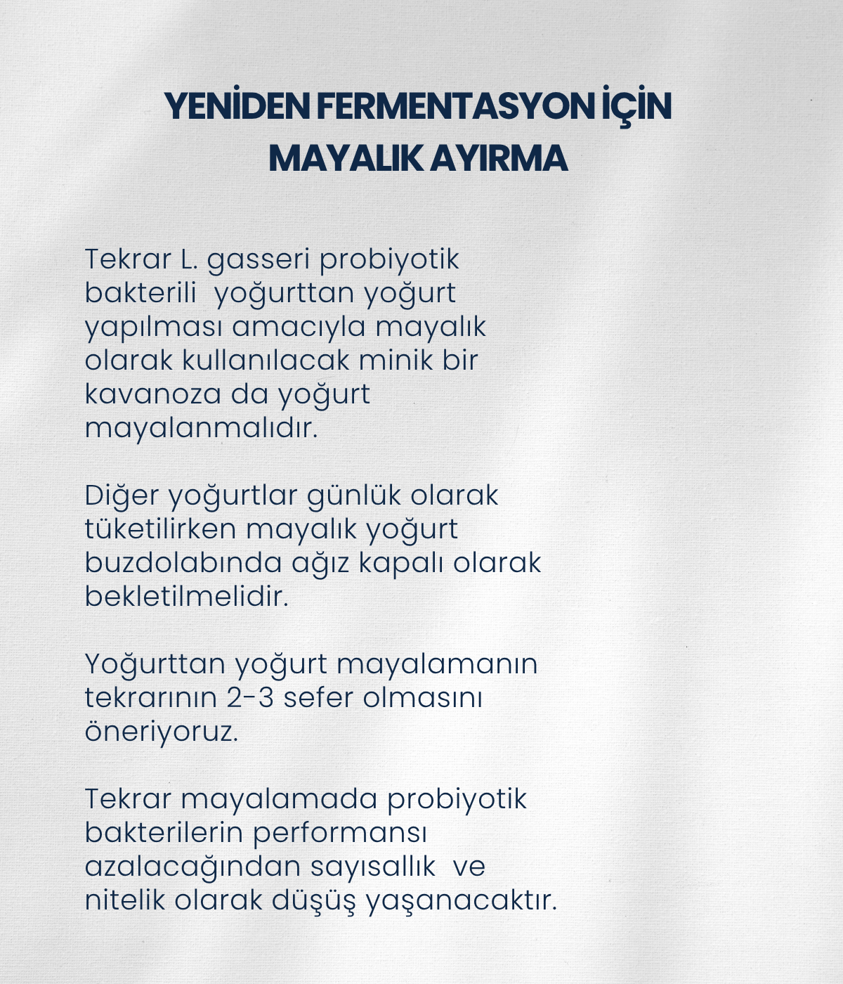 L.gasseri Yoğurt Mayası 30 Kapsül