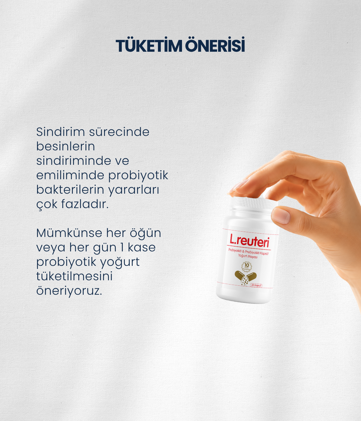 L.reuteri Yoğurt Mayası 30 Kapsül