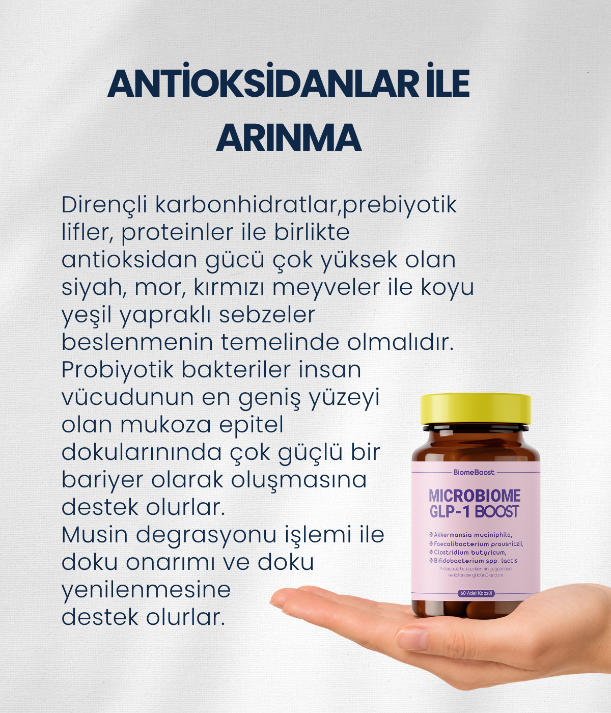 MicrobiomeGLP-1Boost 60 Kapsül