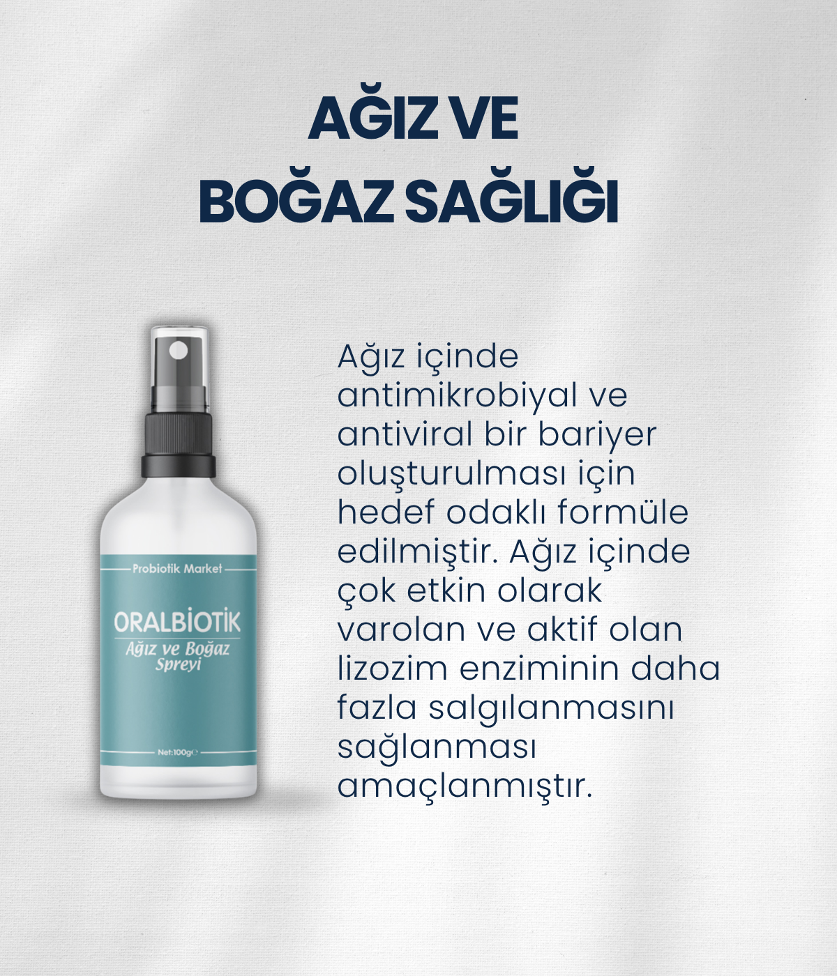 Oralbiotik Ağız ve Boğaz Spreyi