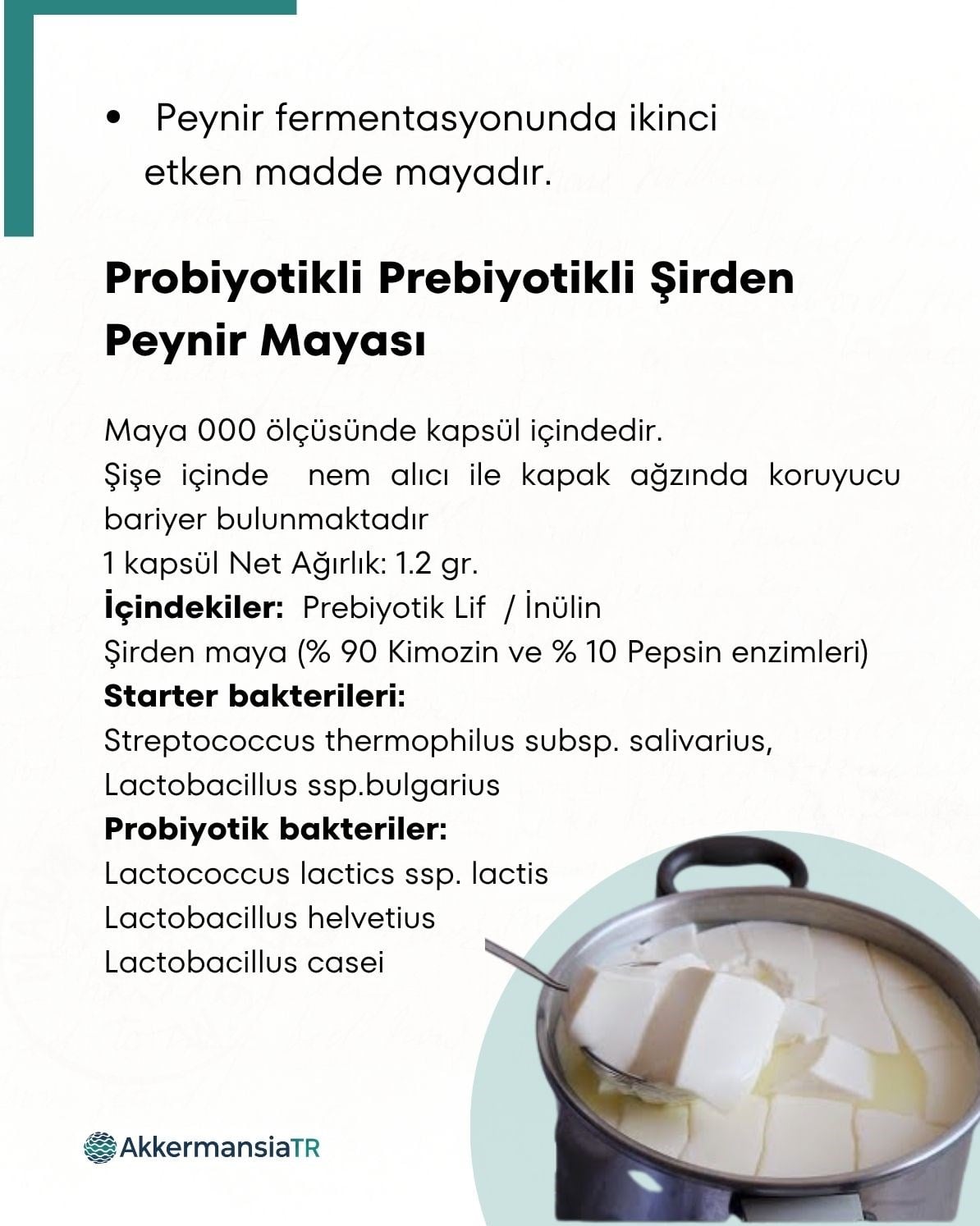 Peynir Mayası 10 Kapsül