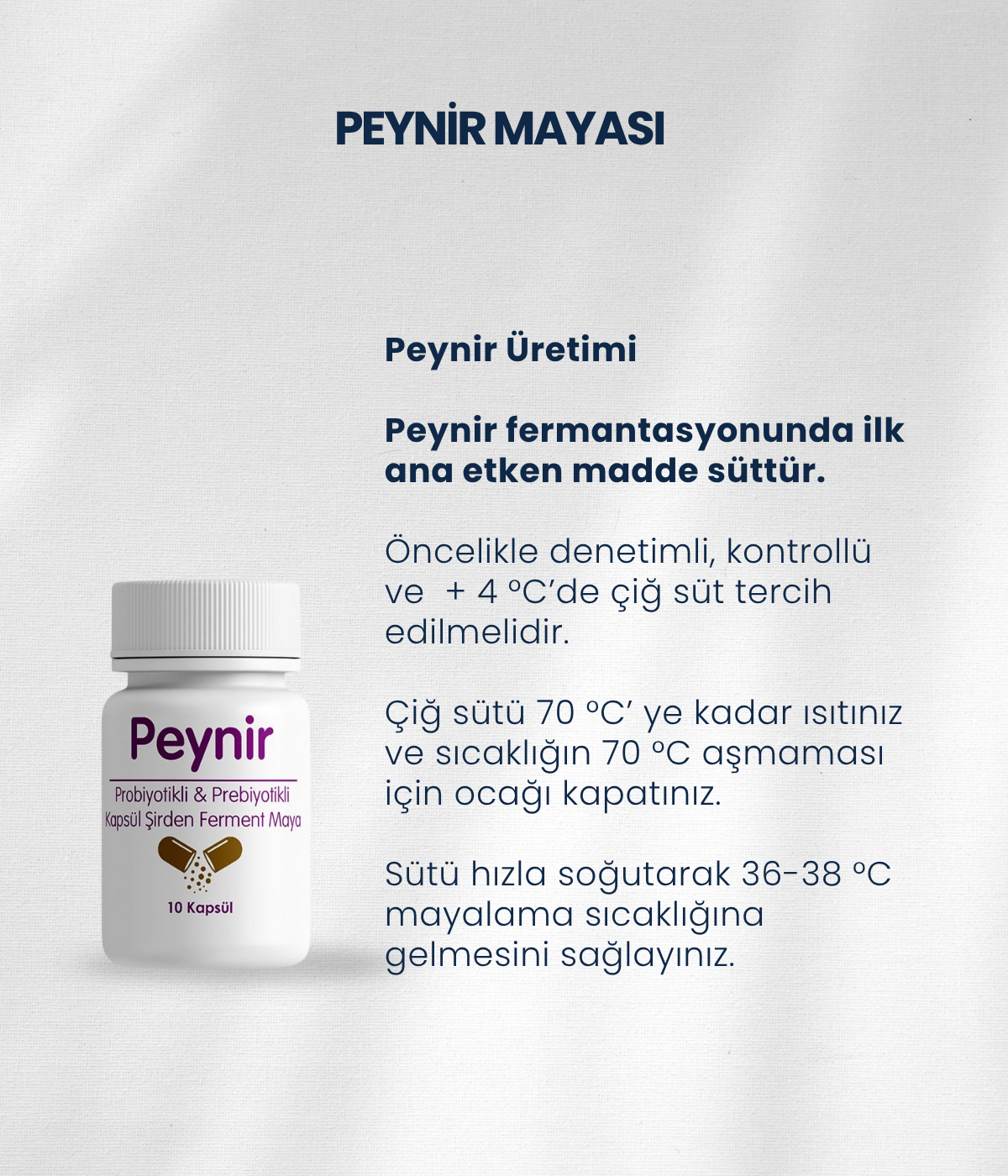Peynir Mayası 10 Kapsül