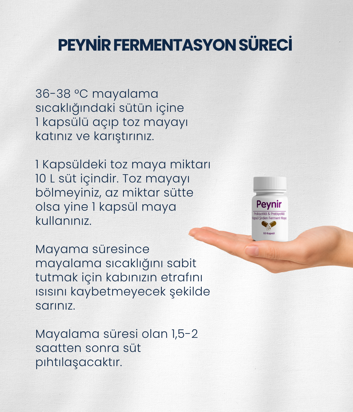 Peynir Mayası 10 Kapsül