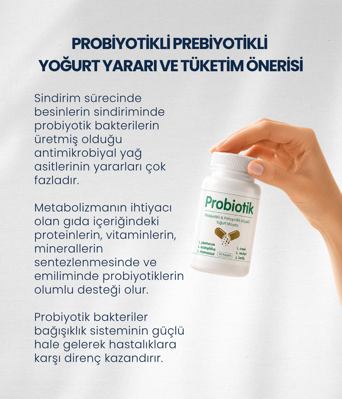 Probiyotik Yoğurt Mayası 10 Kapsül