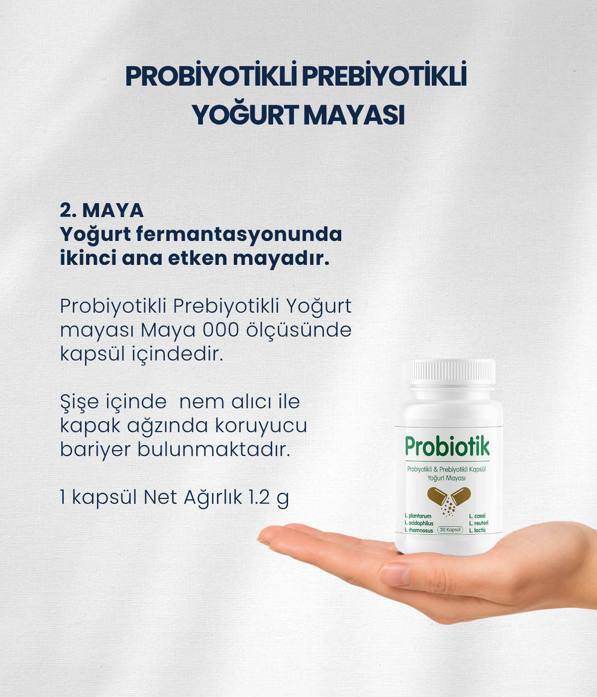 Probiyotik Yoğurt Mayası 10 Kapsül
