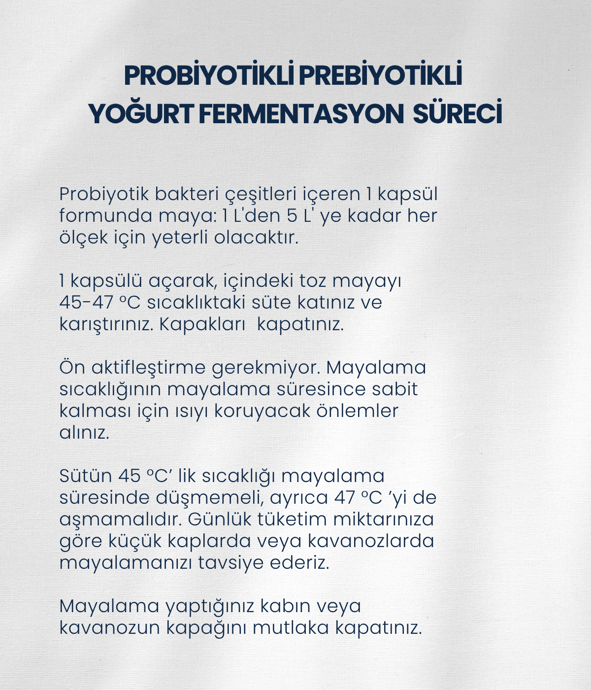 Probiyotik Yoğurt Mayası 30 Kapsül