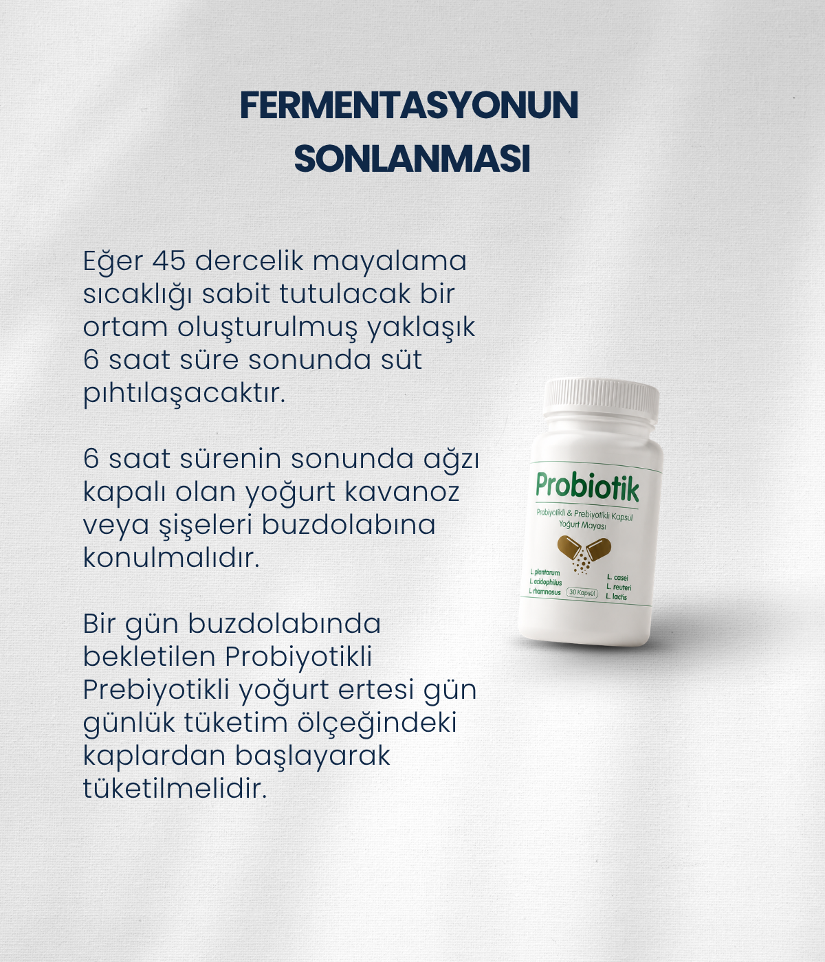 Probiyotik Yoğurt Mayası 30 Kapsül