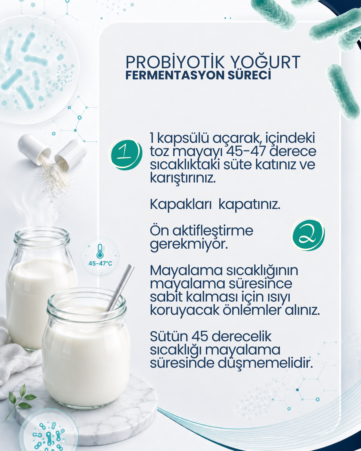 Probiyotik Yoğurt Mayası 30 Kapsül