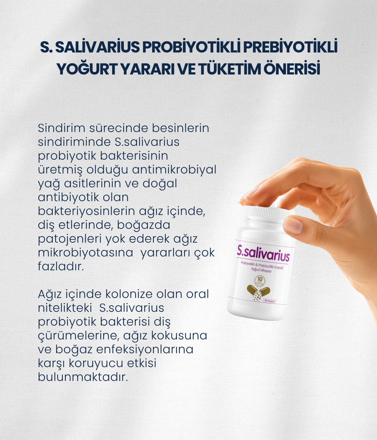S.salivarius Yoğurt Mayası 30 Kapsül