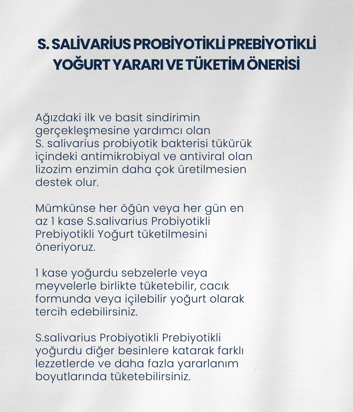 S.salivarius Yoğurt Mayası 30 Kapsül