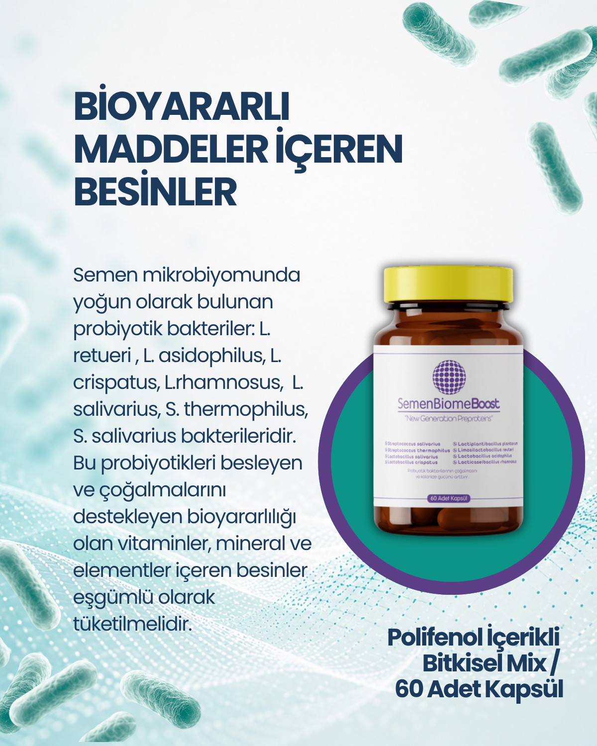 SemenBiomeBoost 60 Kapsül