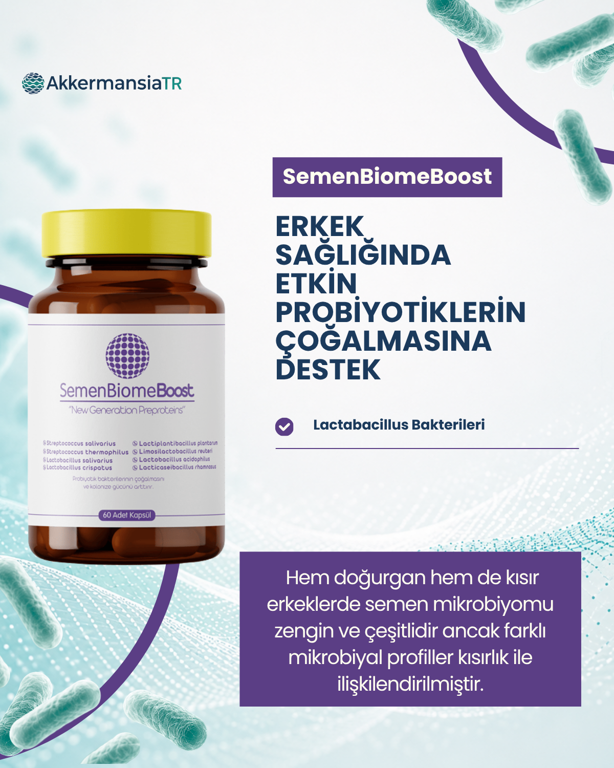 SemenBiomeBoost 60 Kapsül