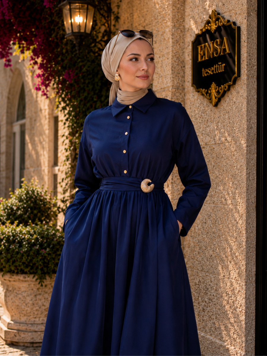 Alya Elbise Lacivert