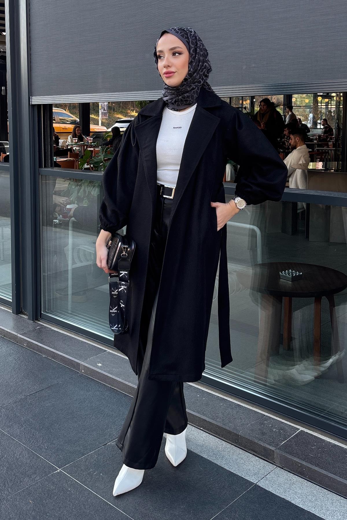 Esma Kaşe Kaban Siyah